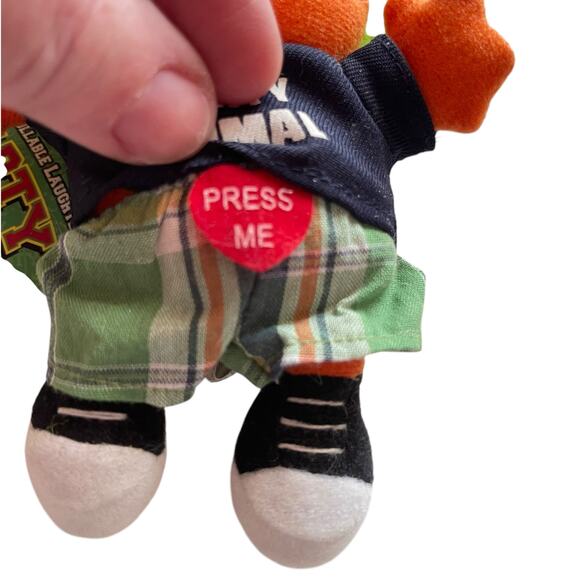 NWT Just for Laughs Party Animal Keychain Laughing Monster Plush Working Vintage - Picture 5 of 8